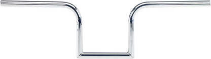 Chrome BILT WELL Frisco II 7/8-inch handlebar for motorcycles, featuring sleek, polished metal with smooth curves and mounting points.