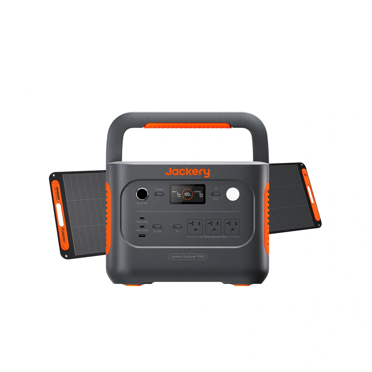 Jackery Solar Generator 1000 v2 with SolarSaga 200W solar panel, portable power station for outdoor charging and energy storage