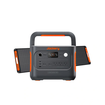Jackery Solar Generator 1000 v2 with SolarSaga 200W solar panel, portable power station for outdoor charging and energy storage