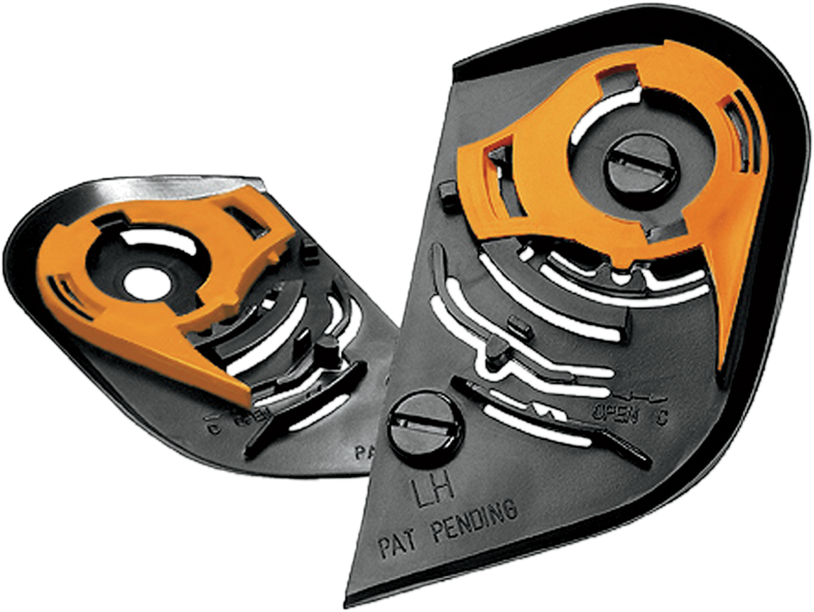 Black ICON Proshield™ Pivot Kit for helmets, compatible with Bill's Exhausts helmets, shown in the image.