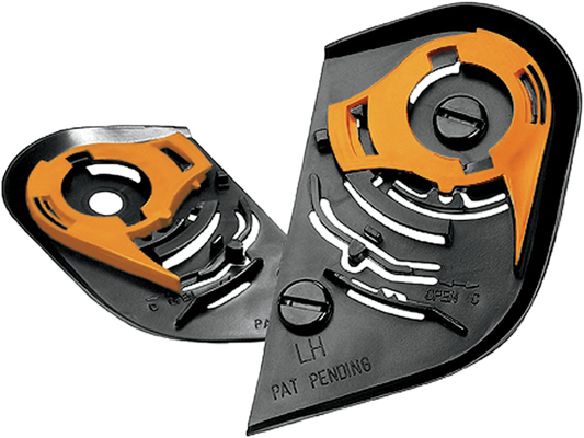 Black ICON Proshield™ Pivot Kit for helmets, compatible with Bill's Exhausts helmets, shown in the image.