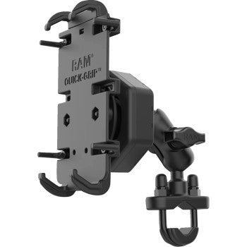 RAM MOUNTS Phone Mount - Quick Grip™ - Vibe Safe - U-Bolt Base RAM-B-149Z-A-PD4-462 - Howling Moto