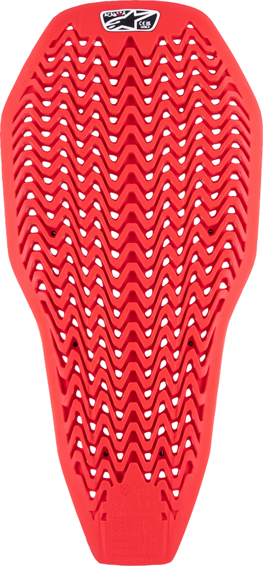 Alpinestars Nucleon Plasma full back insert in red and black for motorcycle protective gear, small size.