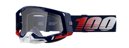 Bill's Exhausts Racecraft 2 goggles in clear lens with adjustable strap, designed for racing and high-performance use.
