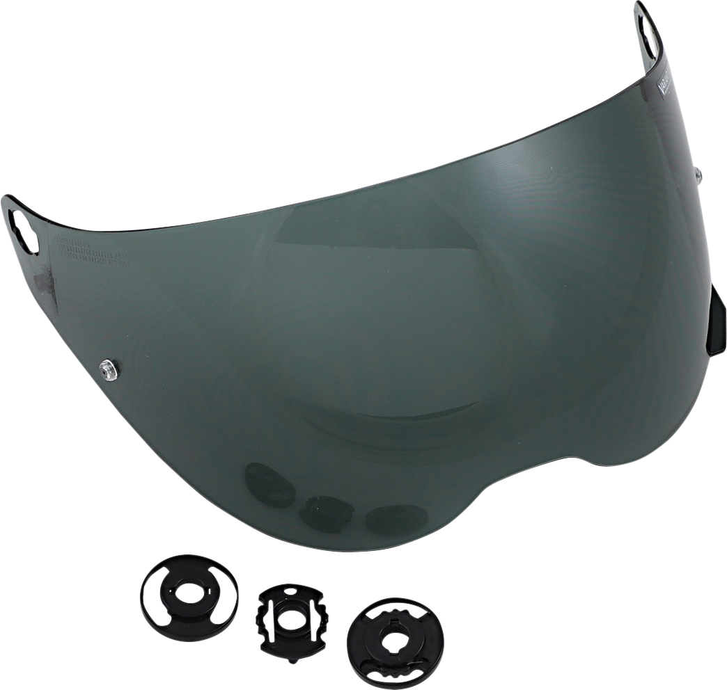 Dark smoke Pinlock-ready shield for ICON Variant Pro™ helmets, featuring clear visibility and durable construction.