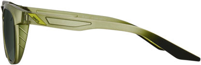 100% Slent Sunglasses - Olive - Gray Green 61035-296-74 - Howling Moto