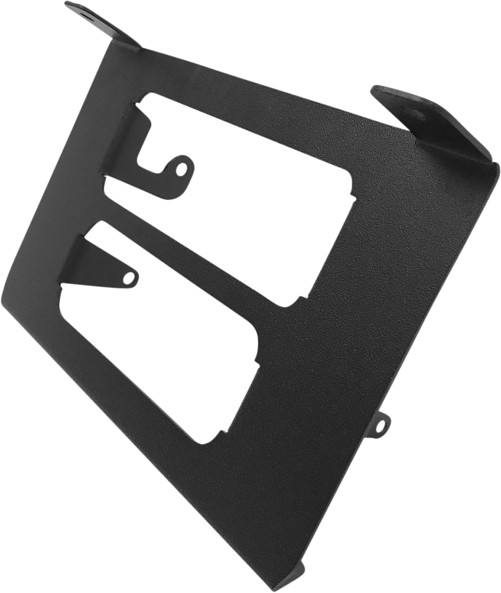 Bill's Exhausts NAVATLAS intercom and radio glove box bracket for RZR Turbo engine, mount inside vehicle for easy access.