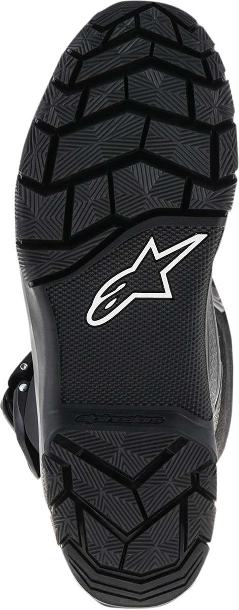 Alpinestars Corozal Adventure Boots in black, US 10, featuring durable leather and rugged design for motorcycle riding.
