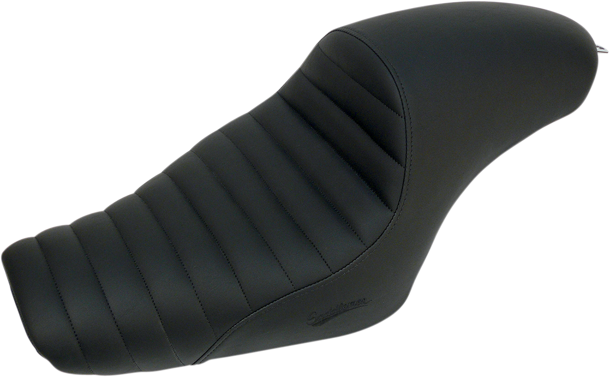 Bill's Exhausts SADDLEMEN Americano Tuck and Roll Seat XLC 807-03-0934 for motorcycle with leather stitching and padded design