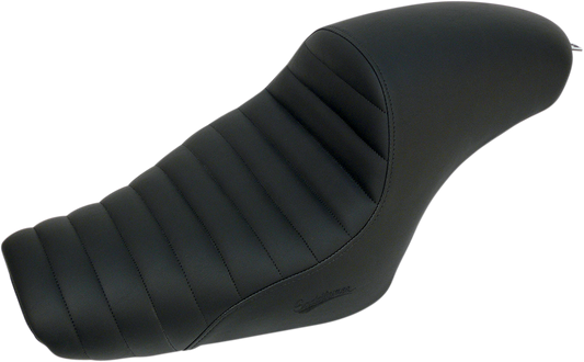 Bill's Exhausts SADDLEMEN Americano Tuck and Roll Seat XLC 807-03-0934 for motorcycle with leather stitching and padded design