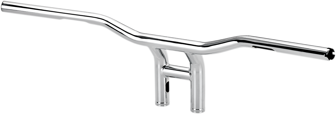 Chrome Bill's Exhausts BILTWELL Tyson XL Pullback Handlebars, 8-inch, designed for motorcycle handlebars with a sleek finish.