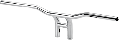 Chrome Bill's Exhausts BILTWELL Tyson XL Pullback Handlebars, 8-inch, designed for motorcycle handlebars with a sleek finish.
