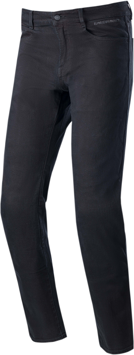Black Alpinestars Radon Pants for men, US 34 / EU 50, displayed with detailed fabric and stitching visible.