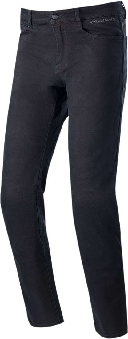 Black Alpinestars Radon Pants for men, US 34 / EU 50, displayed with detailed fabric and stitching visible.