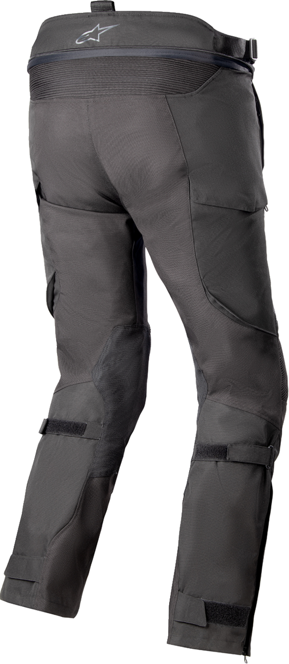 Black ALPINESTARS Bogota Pro Drystar® motorcycle pants in medium size, featuring protective riding gear and durable fabric.