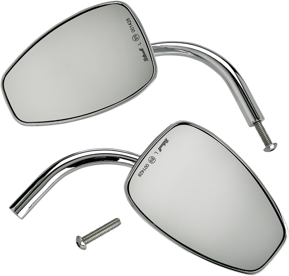 BILTWELL Mirror - Tear Drop - Chrome 6504-400-532 - Howling Moto