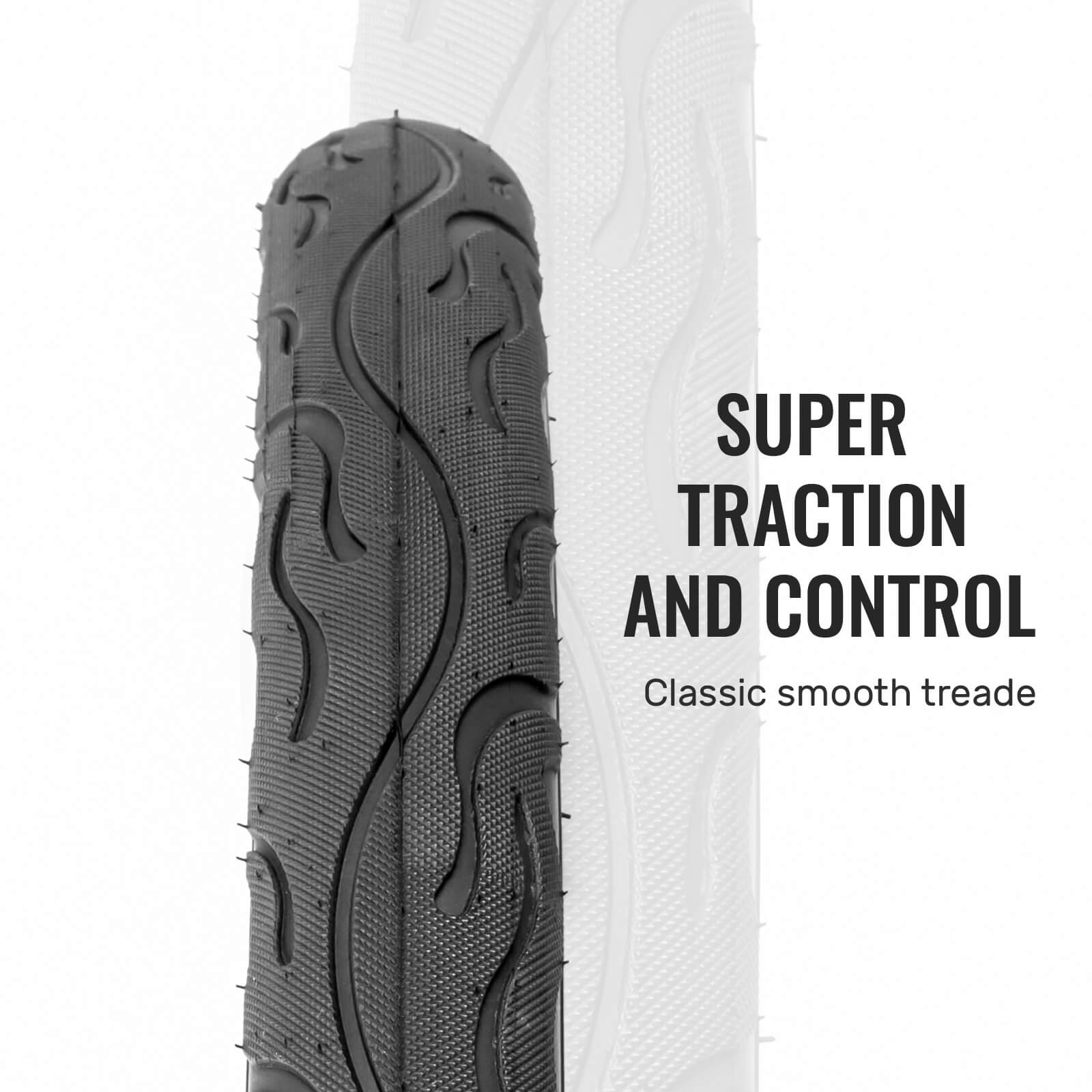 Hycline Racewan 26-inch by 2.125-inch bicycle tire with tread pattern, suitable for mountain or hybrid bikes.