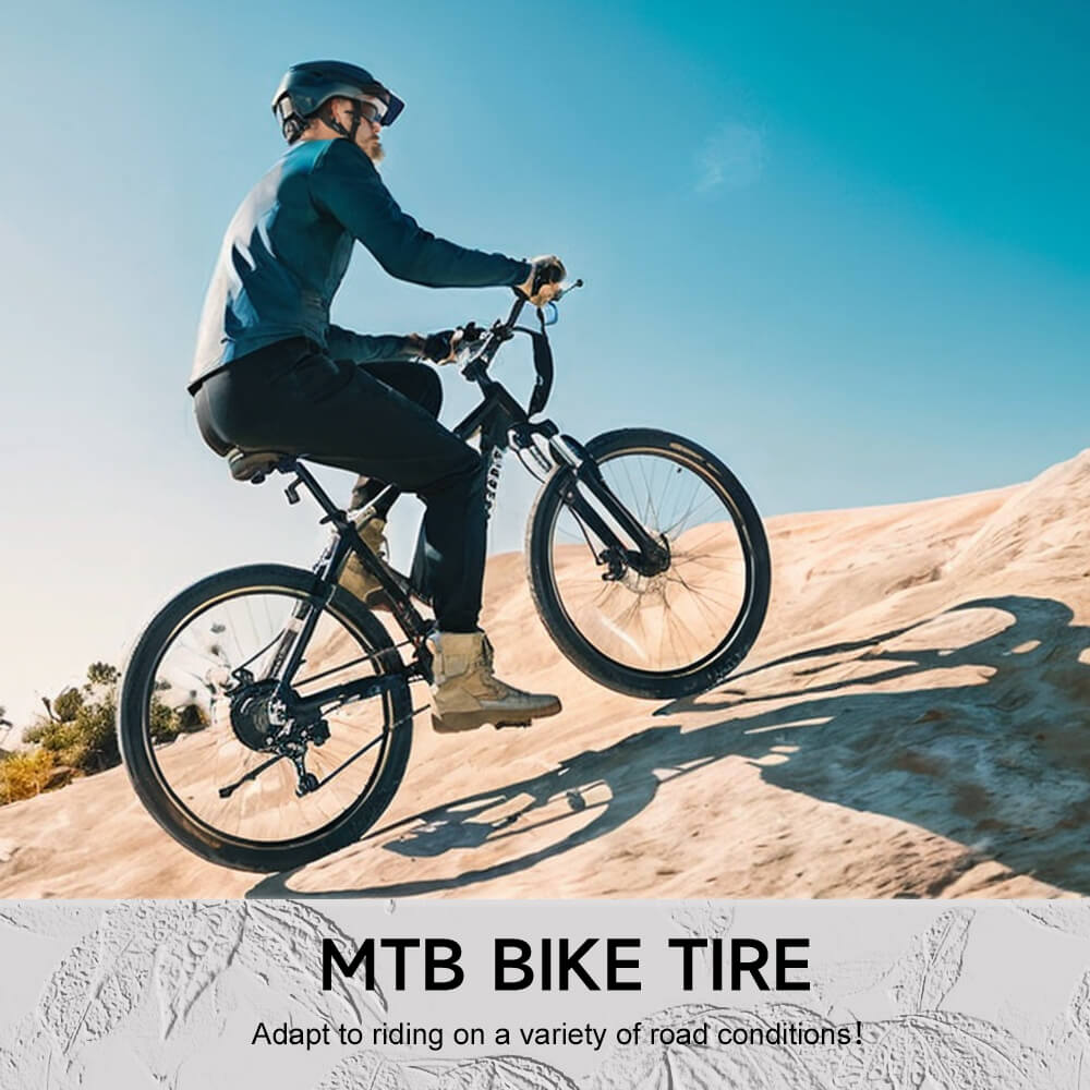 Hycline Racewan 26-inch by 2.125-inch bicycle tire with tread pattern suitable for road and hybrid bikes.
