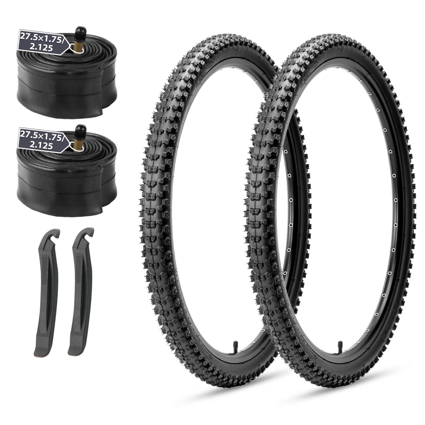 Hycline mountain bike tire, 26/27.5/29 inch × 2.1 inch, rugged rubber tread for off-road cycling.