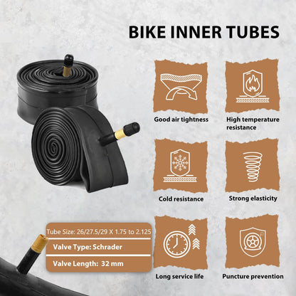 Hycline mountain bike tire, 26/27.5/29-inch × 2.1-inch, rugged rubber tread for off-road cycling, shown in the image.
