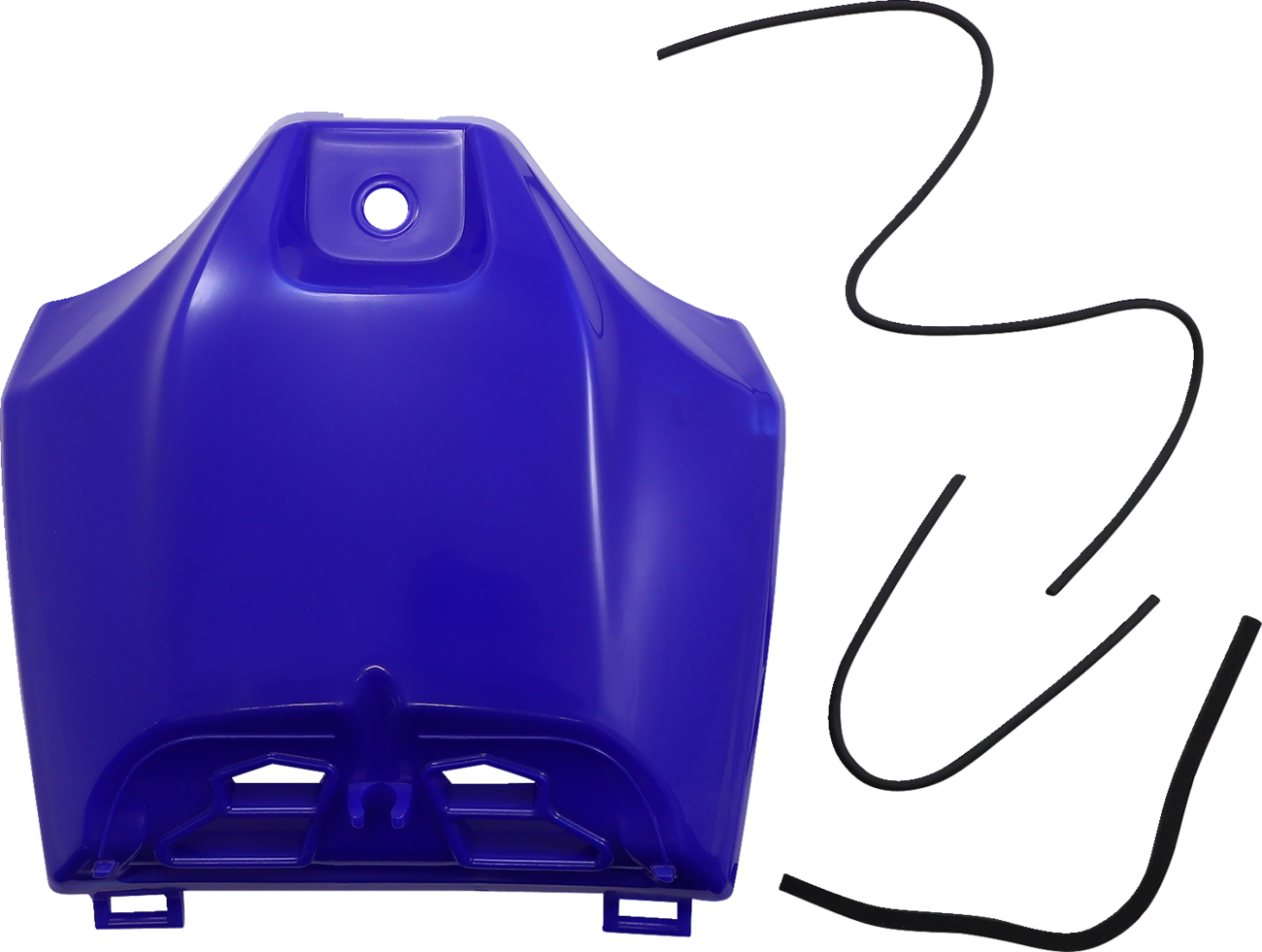 Blue Acerbis vented tank cover for motorcycle body, designed for protection and style, compatible with Bill's Exhausts models.