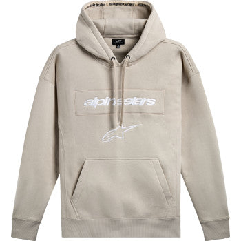 Alpinestars Exordium pullover hoodie in off-white, large size, featuring the brand logo and casual fit, displayed on a plain background.