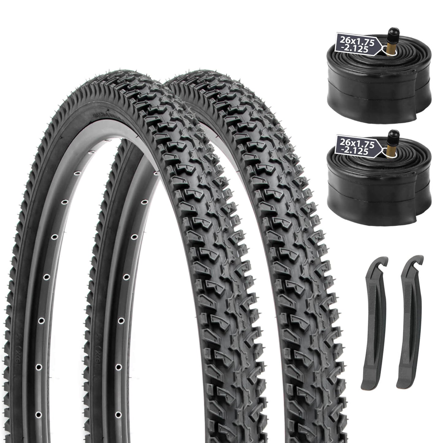Hycline Ravine Trail 26-inch mountain bike tire with 2.125-inch width, rugged tread for off-road cycling.