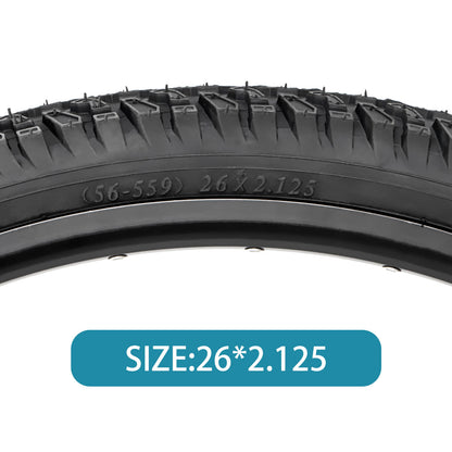 Hycline Ravine Trail 26-inch mountain bike tire with knobby tread for off-road riding, shown in close-up view.