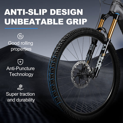 Hycline Ravine Trail 26-inch mountain bike tire with 2.125-inch width, rugged tread for off-road riding.