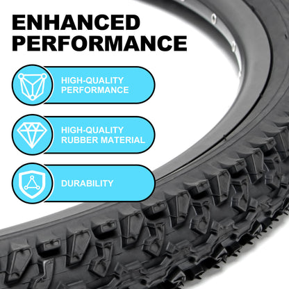 Hycline Ravine Trail 26-inch by 2.125-inch mountain bike tire with rugged tread design for off-road riding.