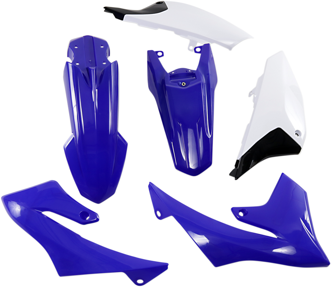 ACERBIS standard replacement body kit for OEM '19 E36 car, showing assembled plastic body panels and components.