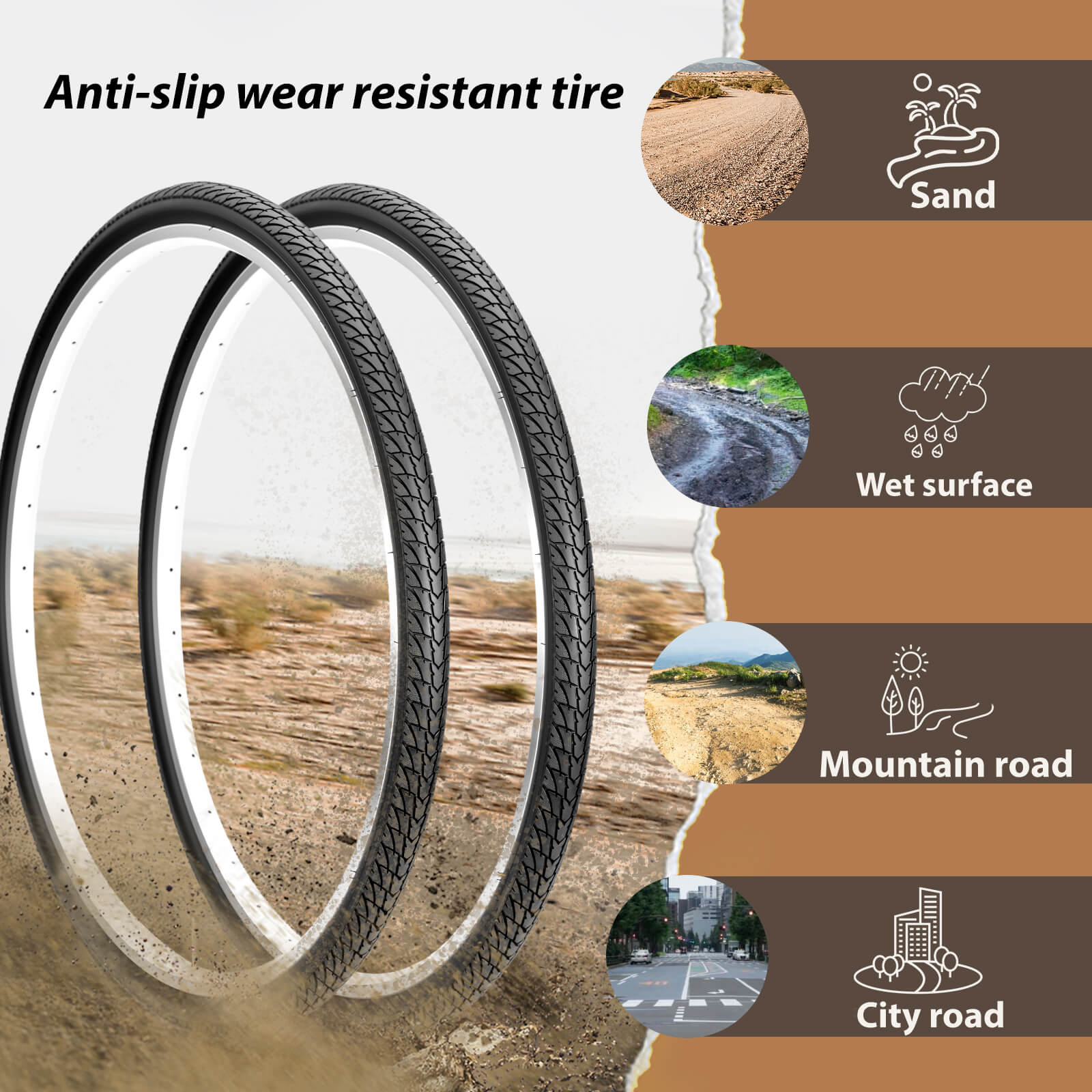 Hycline Ridge GRV 700×38C gravel bike tire with knobby tread and black rubber sidewalls, suitable for off-road cycling.