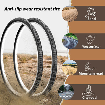 Hycline Ridge GRV 700×38C gravel bike tire with knobby tread and black rubber sidewalls, suitable for off-road cycling.