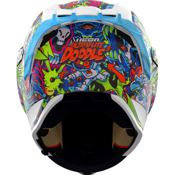 Blue ICON Ultraflite Helmet Doodle 3 MIPS helmet in medium size with ventilation and sleek design for safe, comfortable riding.