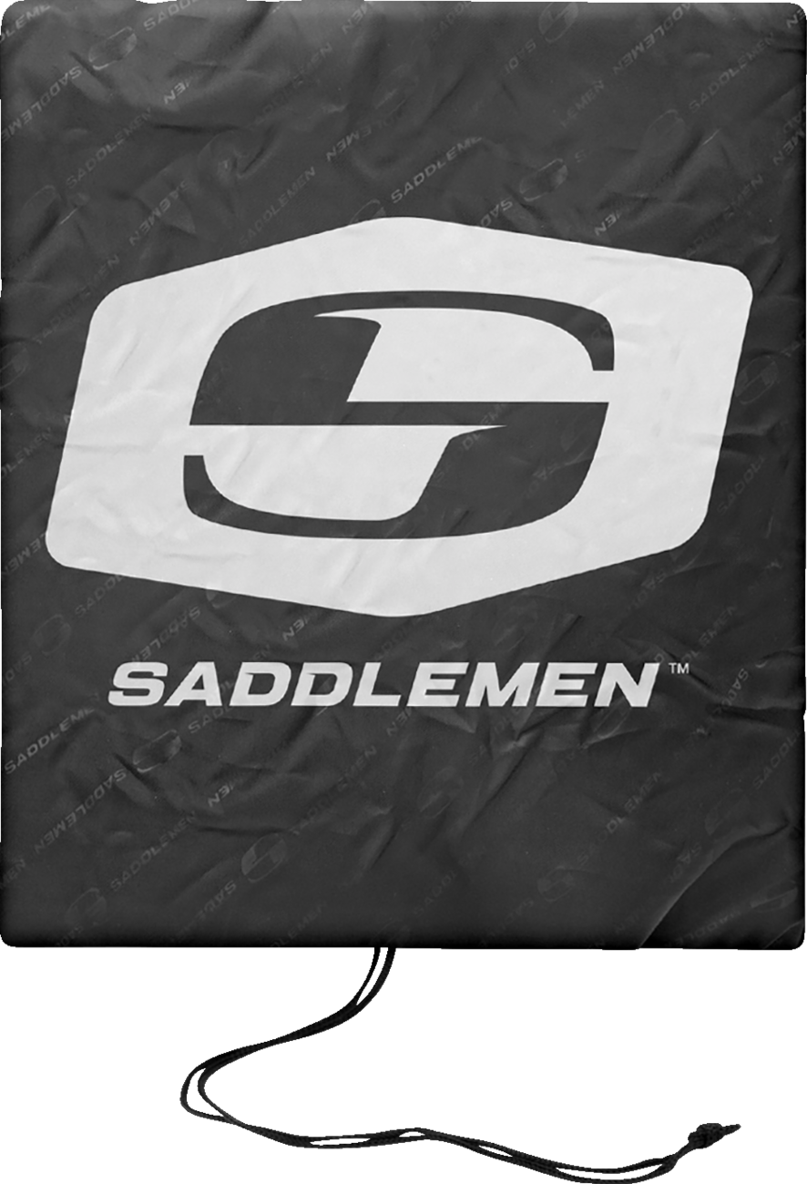 Rain cover for SADDLEMEN DB3100 motorcycle seat by Bill's Exhausts, shown in clear view on a neutral background.
