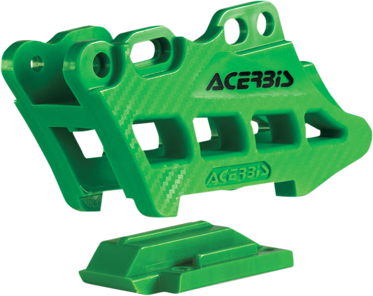 ACERBIS Complete Chain Guide Block - Kawasaki - Green 2410970006 - Howling Moto