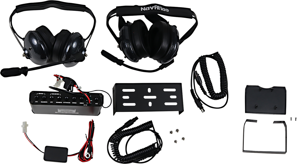 NAVATLAS Intercom System - Behind the Head Style Headset NIB220PK - Howling Moto