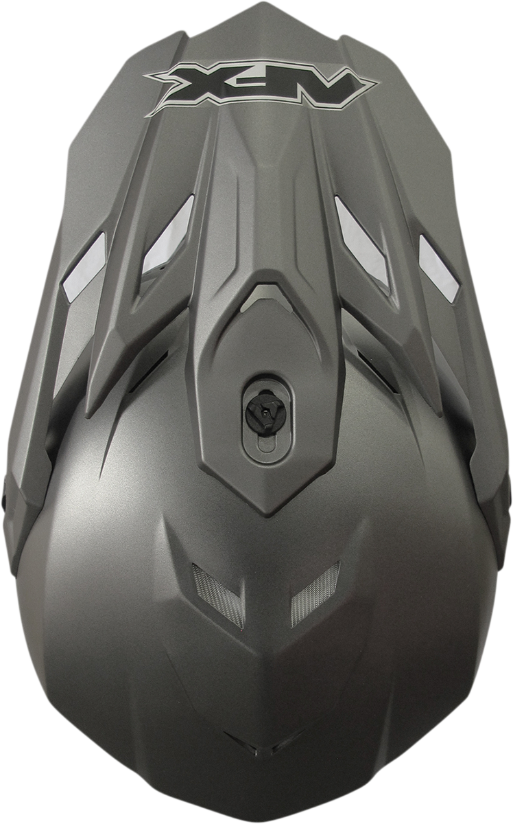 Bill's Exhausts AFX FX-19R helmet in frost gray, medium size, featuring sleek design and safety features for motorcycle riding.