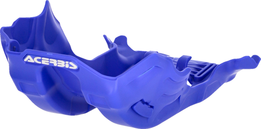 Blue ACERBIS skid plate for Yamaha YZ 450F motorcycle, body protection part with durable construction.