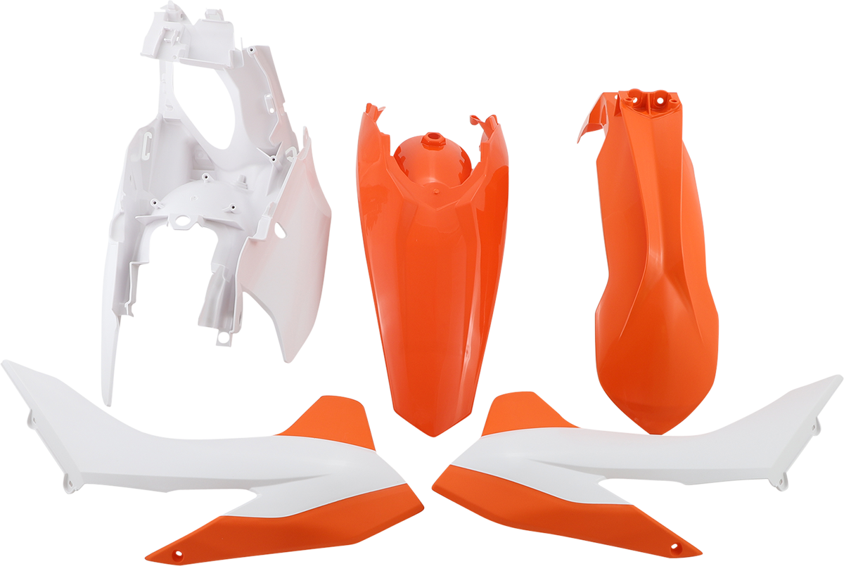 Acerbis OEM standard replacement body kit for motorcycles, featuring panels and components with a sleek finish.
