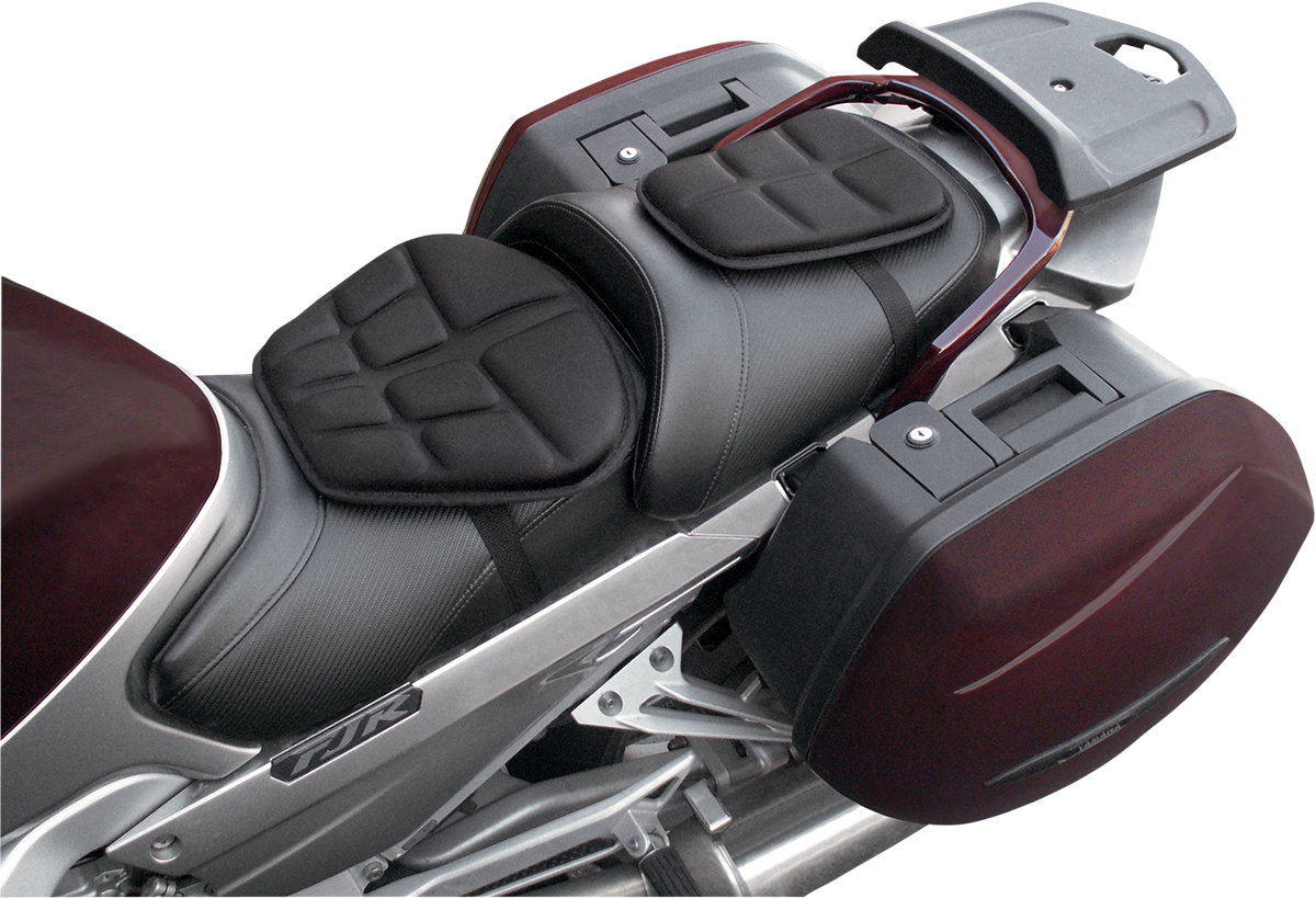 Bill's Exhausts SADDLEMEN Memory Foam Gel Pad seat in medium size, designed for added comfort and support.