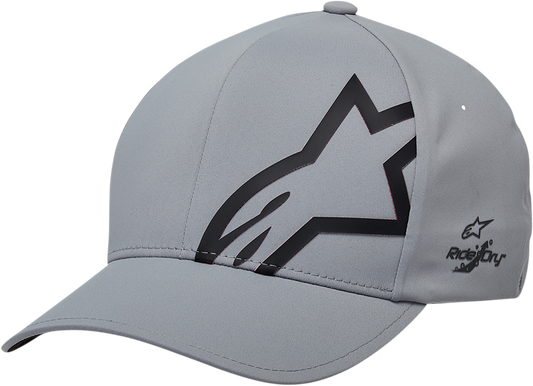 Gray ALPINESTARS Corp Shift Delta Hat in large/XL size, featuring a protective gear design and Bill's Exhausts branding.