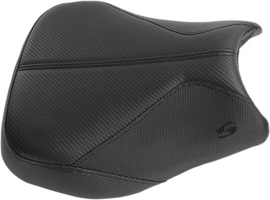 Bill's Exhausts GP-V1 standard motorcycle seat for CBR1000RR 2004-2007, showing sleek black design and cushioning.