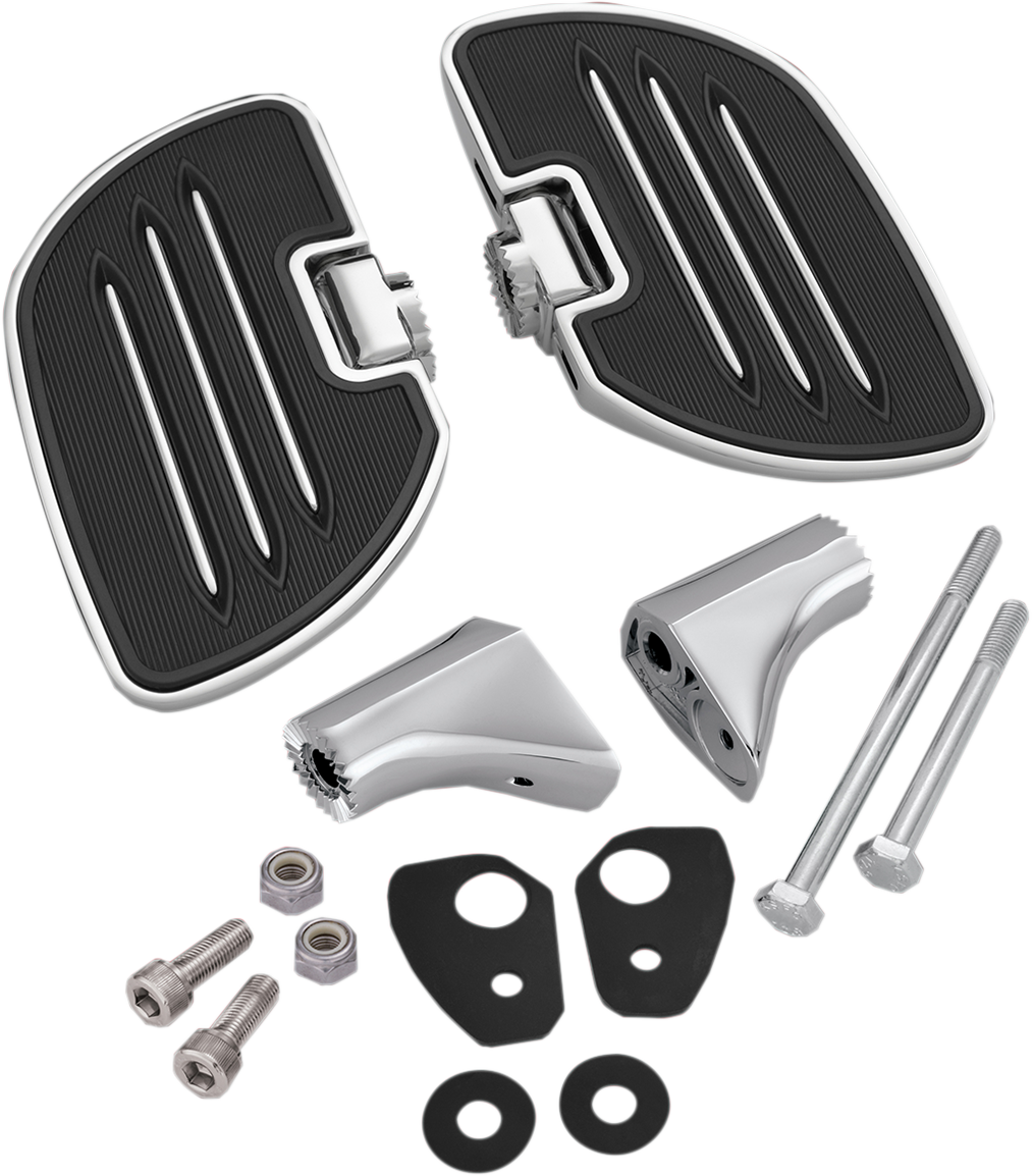 Chrome Show Chrome driver board for Can-Am engine, designed for Can-Am models, by Bill's Exhausts, with detailed chrome finish.
