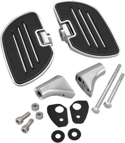 Chrome Show Chrome driver board for Can-Am engine, designed for Can-Am models, by Bill's Exhausts, with detailed chrome finish.