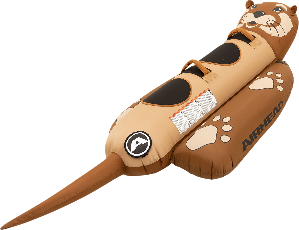 Bill's Exhausts Airhead Sports Group Otter riding tube for water sports, inflatable towable tube with colorful design