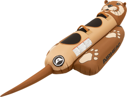 Bill's Exhausts Airhead Sports Group Otter riding tube for water sports, inflatable towable tube with colorful design
