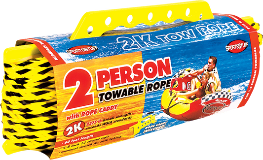 Bill's Exhausts Airhead Sports Group 2-Rider water tow rope with handles on a white background.