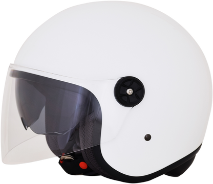 White AFX FX-143 helmet in 2XL size with a smooth finish, designed for motorcycle riders.