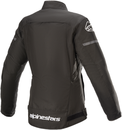Black Alpinestars Stella T-SPS motorcycle jacket in XL, featuring protective armor and stylish design for riding comfort.
